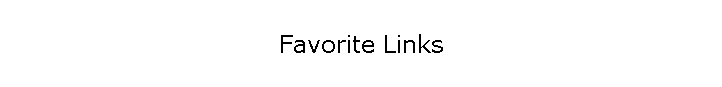 Favorite Links